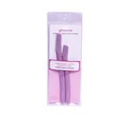 Groome Eyebrow And Facial Razor Light Purple 2 Pieces
