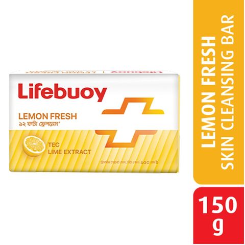 Lifebuoy Skin Cleansing Soap Bar Lemon Fresh 150g