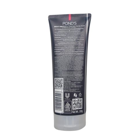 Pond'S Bright Miracle Ultimate Oil Control Activated Charcoal Facial Foam 100g