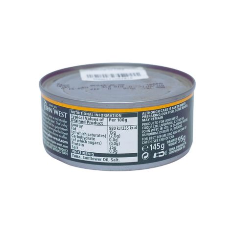 John West Tuna Chunks Sunflower Oil 145g