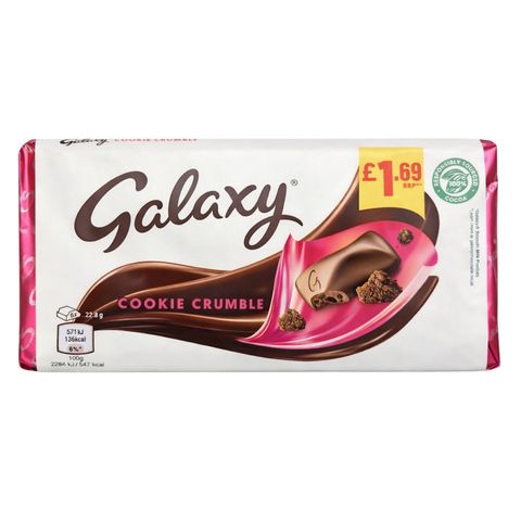 Galaxy Cookie Crumble Bar 114g