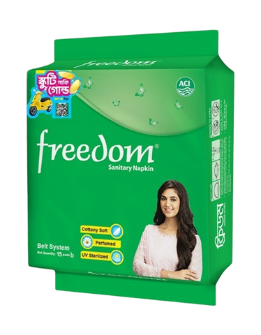 Freedom Sanitary Napkin Belt Consumer Promo Pack 15 Pieces