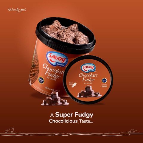 Savoy Chocolate Fudge Ice Cream Cup 120ml
