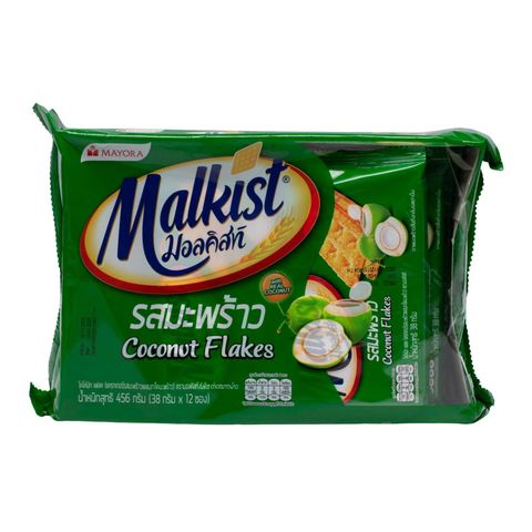 Mayora Malkist Coconut Flakes Crackers 336g