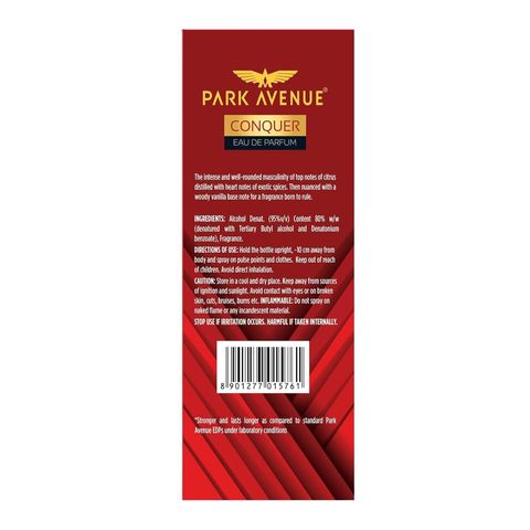 Park Avenue Eau De Parfum for Men Conquer 100ml