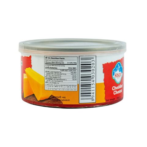 Kisan Processed Cheddar Cheese Can 200g