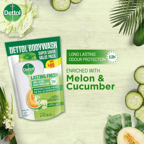 Dettol Bodywash Lasting Fresh Super Saver Value Pack 170ml