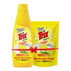 Buy Trix Lemon Dishwashing Liquid Bottle 500ml & Get Free Trix Lemon Dishwashing Liquid Refill 250ml