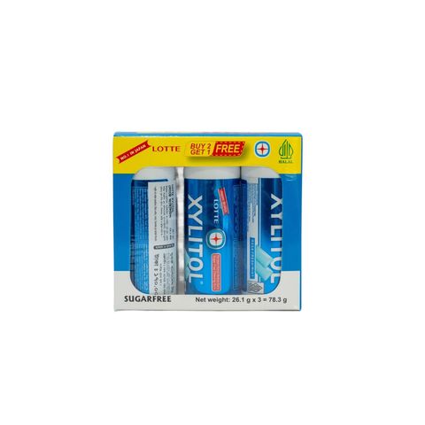 Buy 2, Get 1 Free Lotte Xylitol Mini Bottle Fresh Mint 26.1g