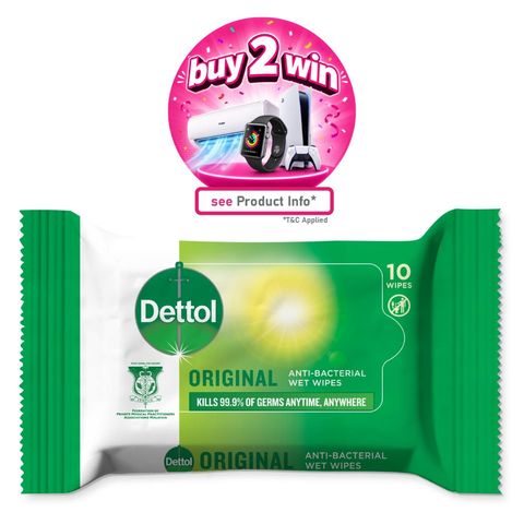 Dettol Antibacterial Wet Wipes 10 Pieces