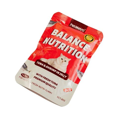 Pet Metro Pouch Tuna & Shrimp Jelly 85g