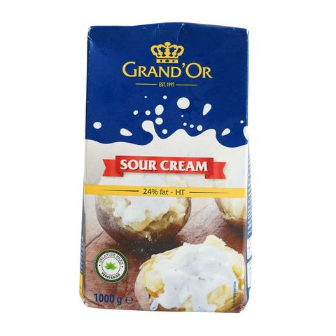 Grand'or Sour Cream Without Gelatin 24% Fat 1000g