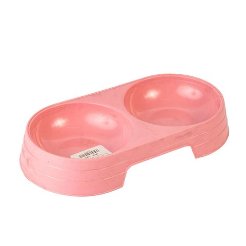 Double Cat Food Bowl (Assorted) 1 Piece
