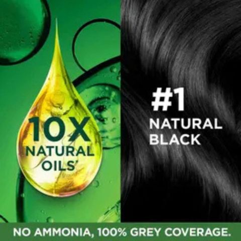 Garnier Color Natural 1 Black 70ml+60g
