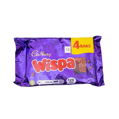Cadbury Wispa Chocolate 4x23.7g 94.8g