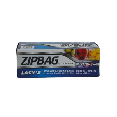 Lacy's Zipbag Sandwich Size 1 Piece