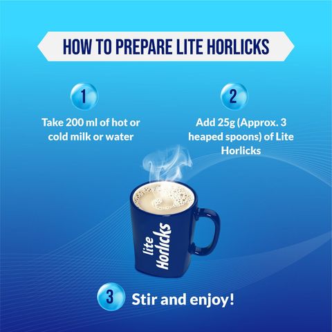Horlicks Lite Health and Nutrition Drink Jar 400g (Powder Drink)