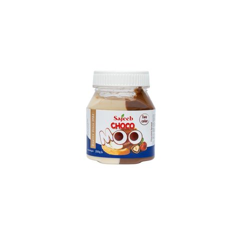 Sajeeb Choco Moo Two Color Bread Spread Jar 250g 
