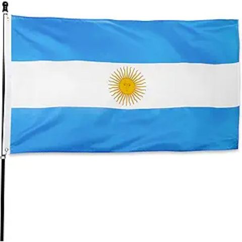 Argentina National Flag 5 Feet By 3 Feet 1 Piece