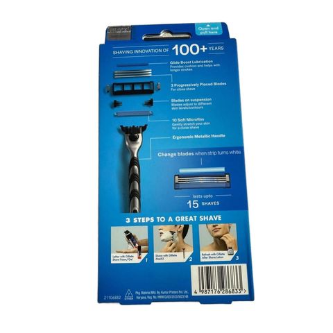 Gillette Mach 3 1 Razor 1 Cartridge 1 Piece