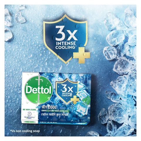 Dettol Soap Cool Odour Protection 75g