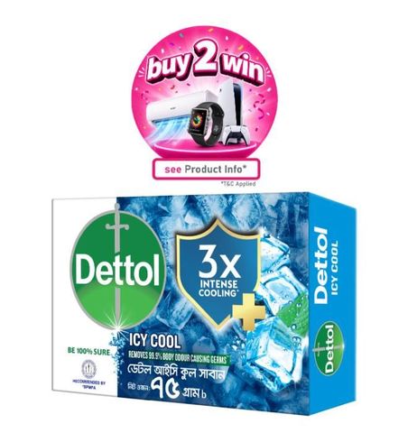 Dettol Soap Cool Odour Protection 75g