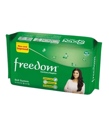 Freedom Belt System Sanitary Napkin 8 Pieces