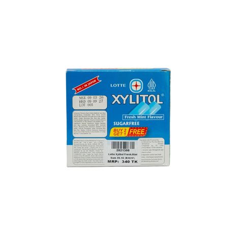 Buy 2, Get 1 Free Lotte Xylitol Mini Bottle Fresh Mint 26.1g