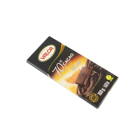 Valor 70% Dark Chocolate with Orange 100g
