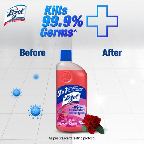 Lizol Disinfectant Surface Cleaner Floral 5L
