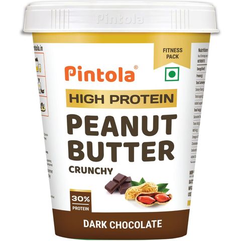 Pintola High Protein Dark Chocolate Peanut Butter Crunchy 510g