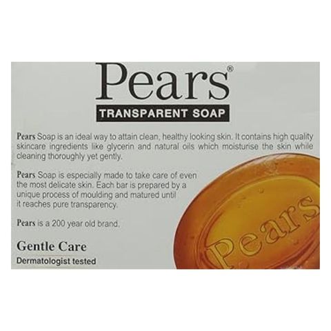 Pears Transparent Soap Pure and Gentle with Plant Oils 125g
