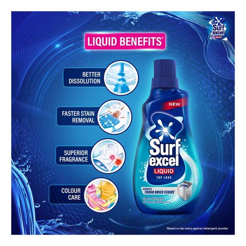 Surf Excel Liquid Detergent Top Load 500ml