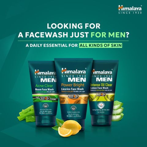 Himalaya Men Power Bright Licorice Facewash 100ml