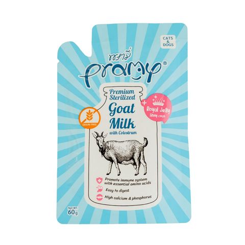 Pramy Premium Goat Milk With Colostrum & Royal Jelly For Cats & Dogs 60g