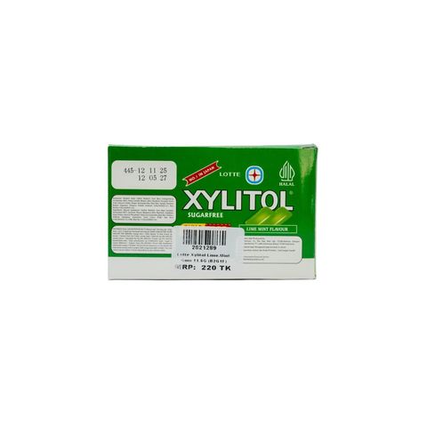 Buy 2, Get 1 Free Lotte  Xylitol Blister Lime Mint 11.6g
