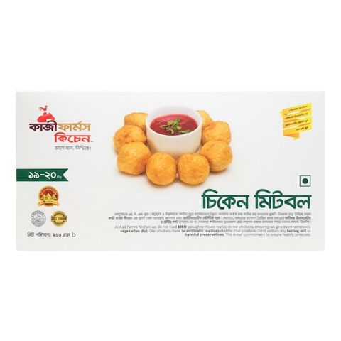 Kazi Farms Kitchen Chicken Meatballs (19 Pieces ± 1 Pieces) 250g