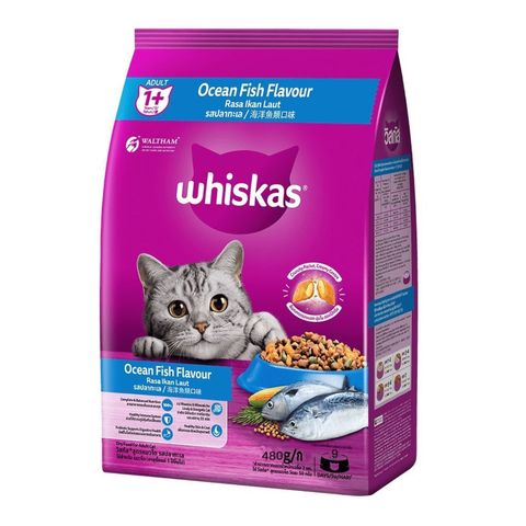 Whiskas Ocean Fish Flavour Cat Food 480g