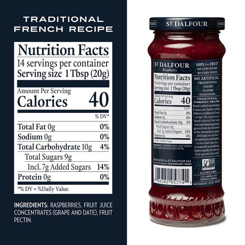St Dalfour Red Raspberry Fruit Spread 284g