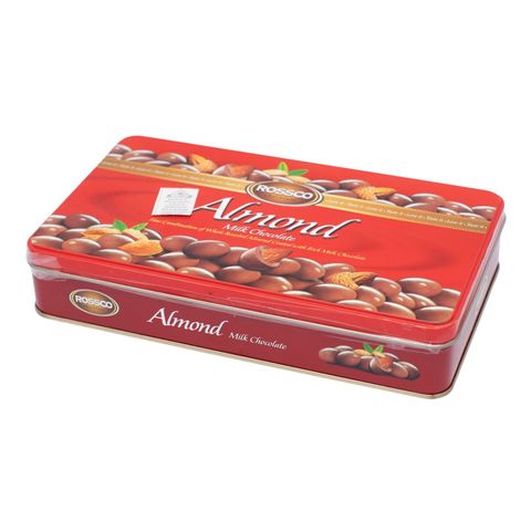 Rossco Chocolate Almond Milk Chocolate Tin 180g