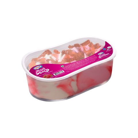 Savoy Double Sundae Strawberry & Vanilla With Raspberry Ripple Ice Cream 1L