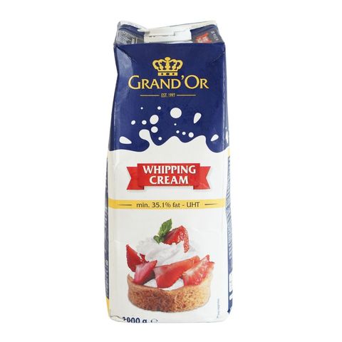 Grand'or Whipping Cream No Sugar 35% Fat 1000g