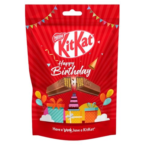 Nestle KitKat Happy Birthday Pack 4 Fingers 4 Pieces 154g