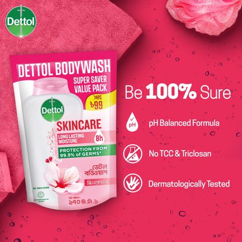 Dettol Bodywash Skincare Super Saver Value Pack 170ml