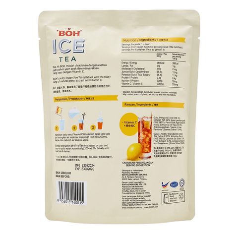 Boh Ice Tea Lemon-Lime Splash 290g