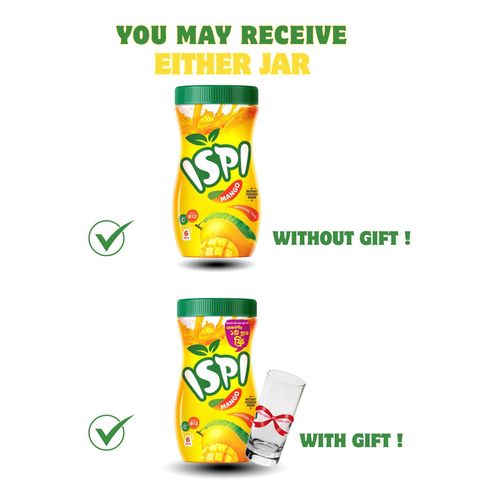 Buy Ispi Mango Instant Powder Drink Jar 750g & Get Free Glass 1 Piece