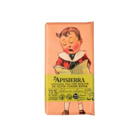 Apisierra Chocolate Puro Con Aceite Chocolate Extra Virgin Olive Oil (Assorted) 115g