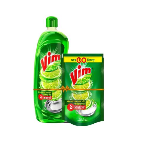 Vim Liquid Combo Pack 475ml+200ml