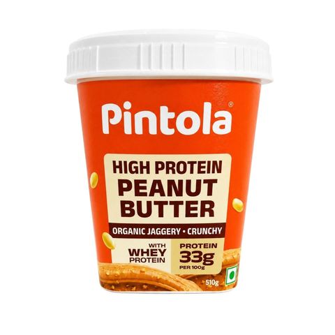 Pintola High Protein Crunchy Peanut Butter, 510g