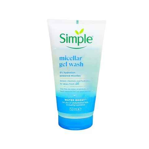 Simple Micellar Water Boost Facial Wash Gel UK 150ml